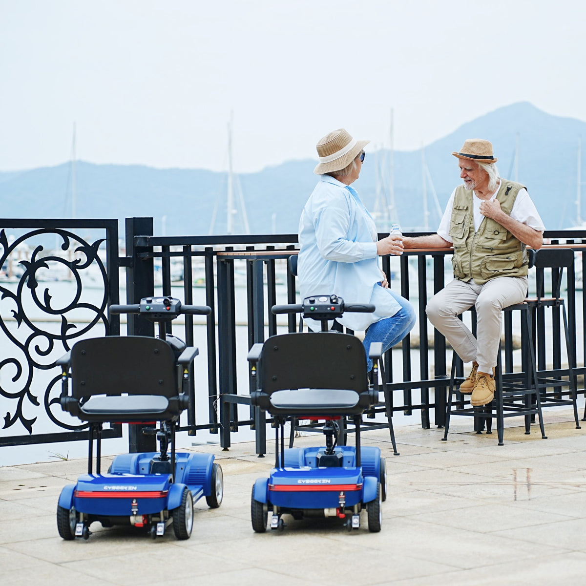 Cyseekin M10 Family Bundle – 2 × 12Ah Mobility Scooters