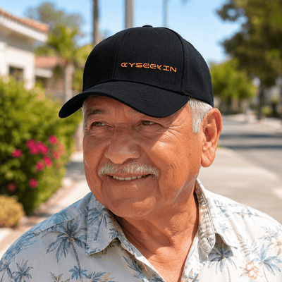 Cyseekin Classic Summer Sun Hat – Breathable Baseball Cap for Outdoor Mobility & Comfort (Black)