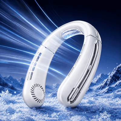 Portable Hands-Free Neck Fan – Rechargeable, Lightweight, 3-Speed Cooling