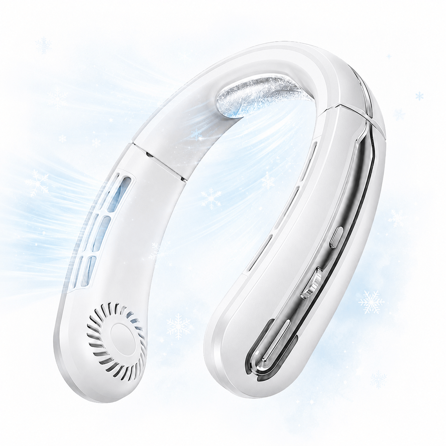 Portable Hands-Free Neck Fan – Rechargeable, Lightweight, 3-Speed Cooling