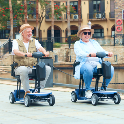 electric-mobility-scooter-outdoor-walking