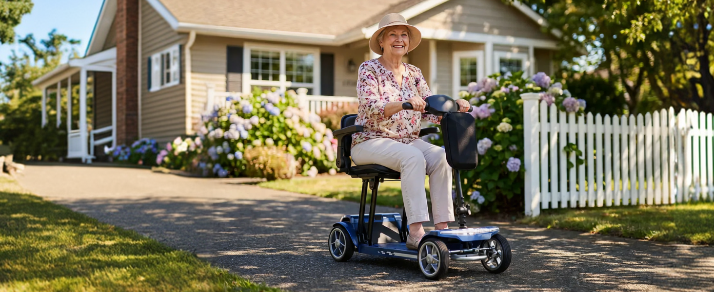 Mobility scooter helping seniors enjoy freedom and independence